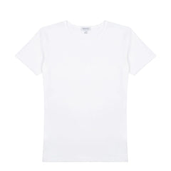 Sunspel Womens Classic T-Shirt White - Parasol Store
