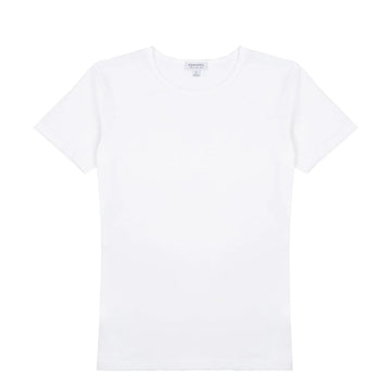 Sunspel Womens Classic T-Shirt White - Parasol Store