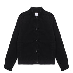 Sunspel Womens Corduroy Boxy Jacket Black - Parasol Store