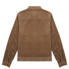 Sunspel Womens Corduroy Boxy Jacket Dark Camel - Parasol Store