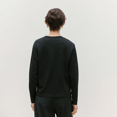 Sunspel Womens Everyday L/S T-Shirt Black