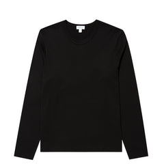 Sunspel Womens Everyday L/S T-Shirt Black