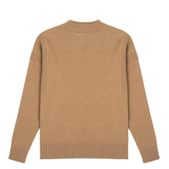 Sunspel Womens Fisherman Jumper Camel - Parasol Store