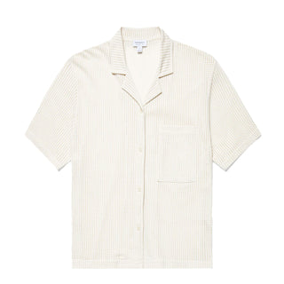 Sunspel Womens Lace Mesh Shirt Ecru