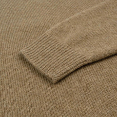 Sunspel Womens Lambswool Crew Mink - Parasol Store