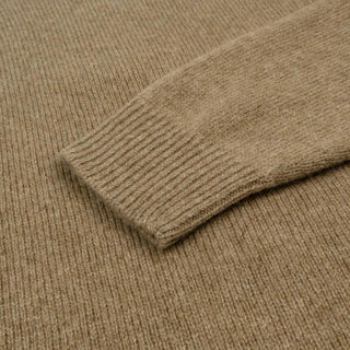 Sunspel Womens Lambswool Crew Mink