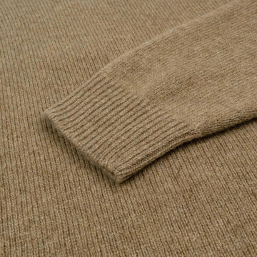 Sunspel Womens Lambswool Crew Mink