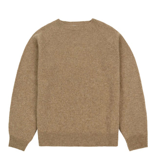 Sunspel Womens Lambswool Crew Mink