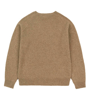 Sunspel Womens Lambswool Crew Mink