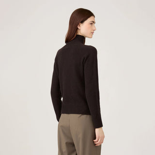 Sunspel Womens Lambswool Funnel Truffle - Parasol Store