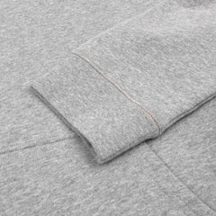 Sunspel Womens Loopback Hoody Grey Melange - Parasol Store