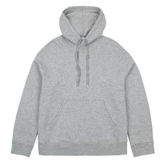 Sunspel Womens Loopback Hoody Grey Melange - Parasol Store