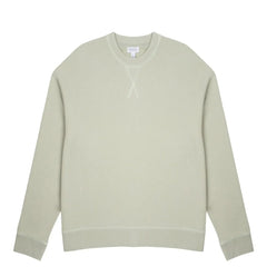 Sunspel Womens Loopback Sweatshirt Pistachio