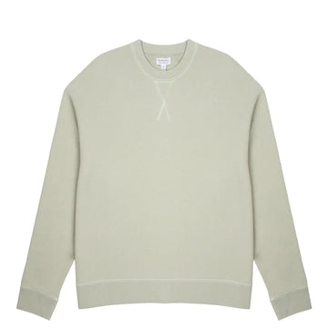 Sunspel Womens Loopback Sweatshirt Pistachio