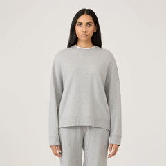 Sunspel Womens Loopback Sweatshirt Pistachio