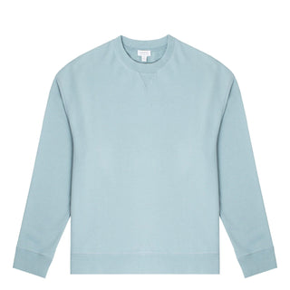 Sunspel Womens Loopback Sweatshirt Storm Blue - Parasol Store