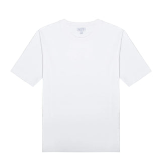 Sunspel Womens Mid Sleeve T-Shirt White - Parasol Store