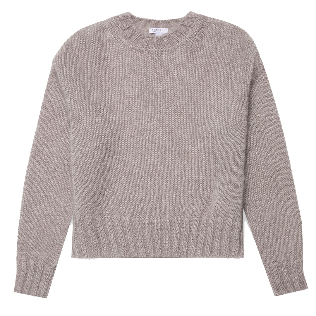 Sunspel Womens Mohair Jumper Sandstone - Parasol Store