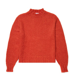 Sunspel Womens Mohair Silk Crew Neck Jumper Magma - Parasol Store