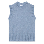 Sunspel Womens Mohair Vest Cornflower - Parasol Store