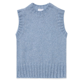 Sunspel Womens Mohair Vest Cornflower - Parasol Store