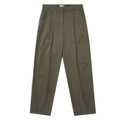 Sunspel Womens Pleated Chino Pale Khaki - Parasol Store