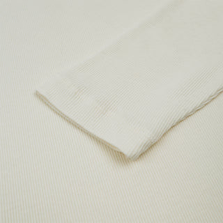 Sunspel Womens Rib L/S Roll Neck Ecru