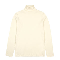 Sunspel Womens Rib L/S Roll Neck Ecru - Parasol Store