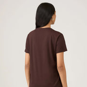 Sunspel Womens S/S Boy Fit T-Shirt Truffle - Parasol Store