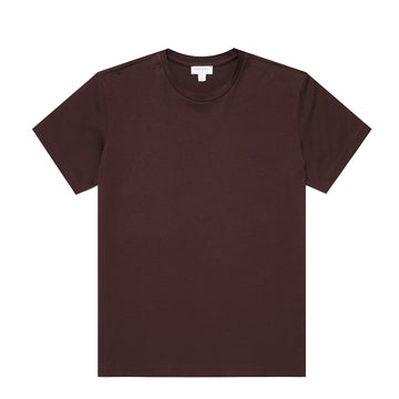 Sunspel Womens S/S Boy Fit T-Shirt Truffle - Parasol Store