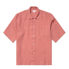 Sunspel Womens S/S Shirt Burnt Sienna - Parasol Store