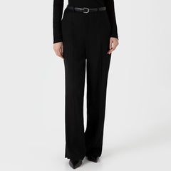 Sunspel Womens Tailored Trouser Black - Parasol Store