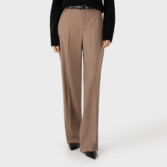 Sunspel Womens Tailored Trouser Light Camel - Parasol Store
