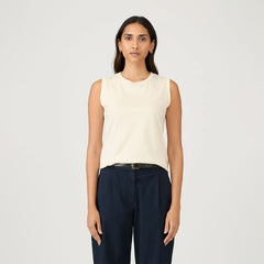 Sunspel Womens Tank T-Shirt Undyed - Parasol Store
