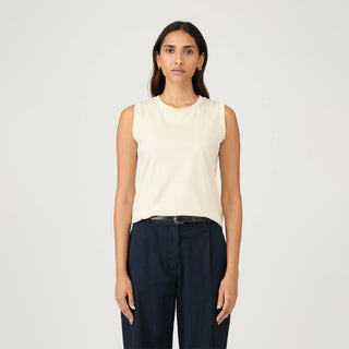 Sunspel Womens Tank T-Shirt Undyed - Parasol Store