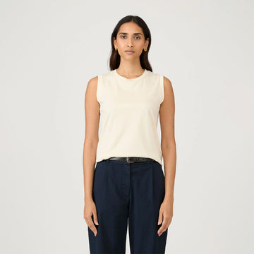 Sunspel Womens Tank T-Shirt Undyed - Parasol Store