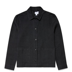 Sunspel Womens Twin Pocket Jacket Black - Parasol Store