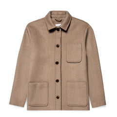 Sunspel Womens Twin Pocket Jacket Light Camel - Parasol Store