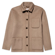 Sunspel Womens Twin Pocket Jacket Light Camel - Parasol Store