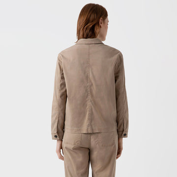 Sunspel Womens Twin Pocket Jacket Stone - Parasol Store