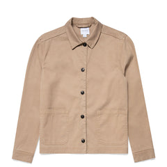 Sunspel Womens Twin Pocket Jacket Stone - Parasol Store
