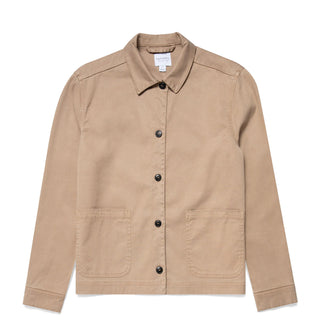 Sunspel Womens Twin Pocket Jacket Stone - Parasol Store