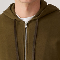 Sunspel Zip Hoody Loden Green