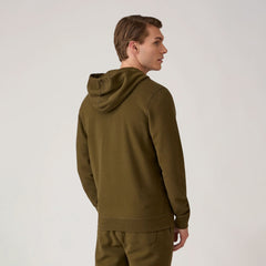 Sunspel Zip Hoody Loden Green