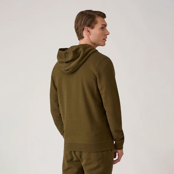 Sunspel Zip Hoody Loden Green