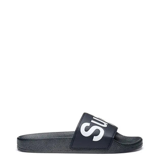 Superga Womens PUU Sliders Blue Navy / White - Parasol Store