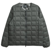 Taion Crew Neck W-Zip Down Jacket Dark Charcoal - Parasol Store