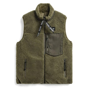 Taion Down Boa Reversible Vest Olive / Dark Olive Taion
