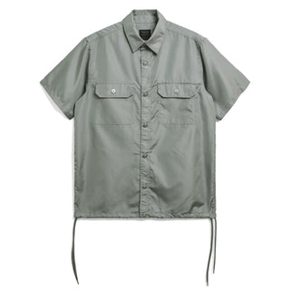 Taion Military Half Sleeve Shirt Dark Sage Green - Parasol Store
