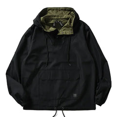 Taion Military Reversible Anorak Black - Parasol Store